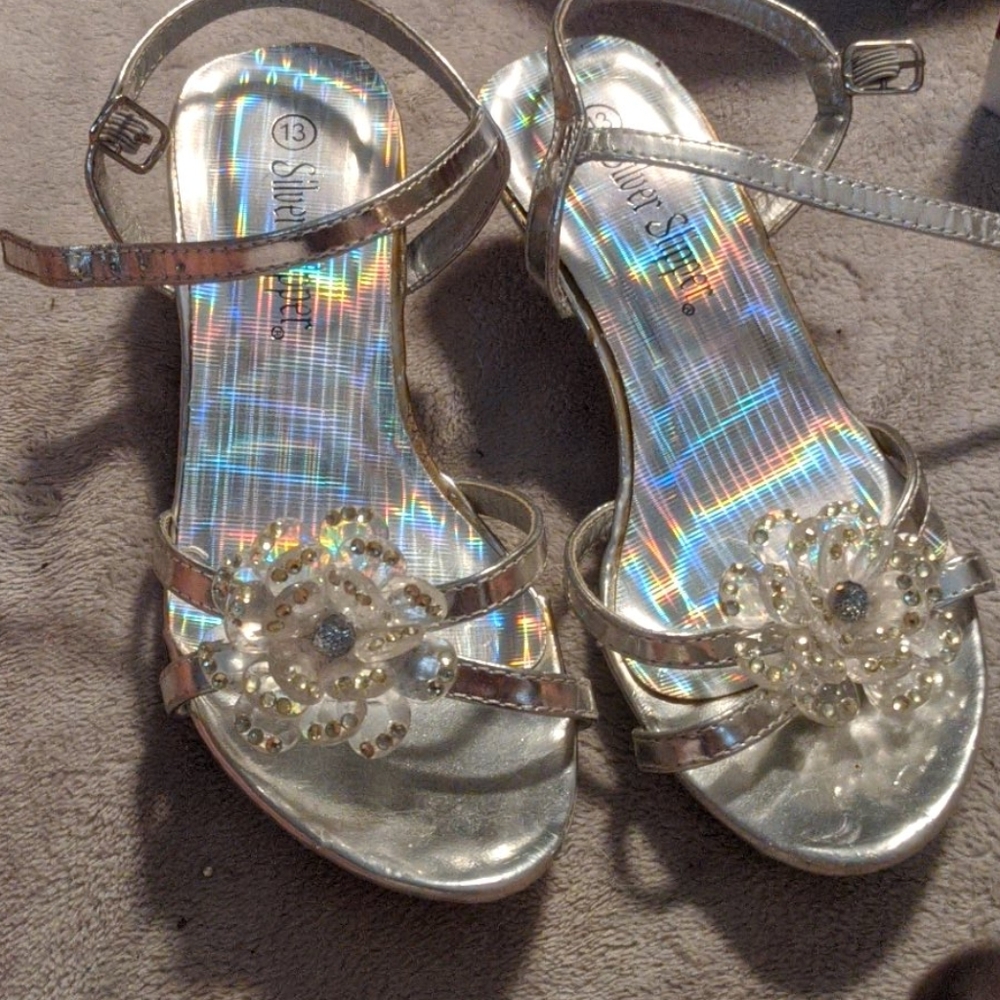 Silver heels